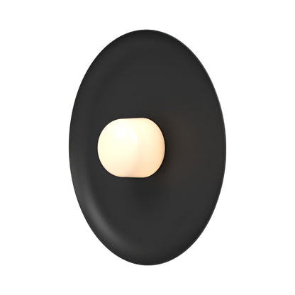 Hoist Shade LED Wall Light in Matte Black (Large).