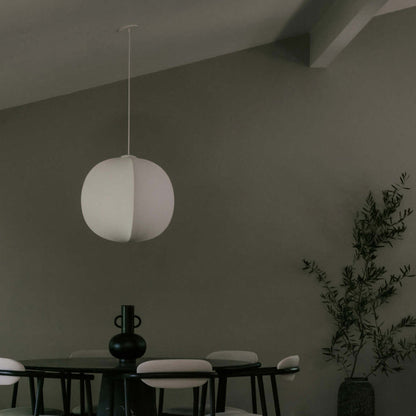 Mori Nut LED Pendant Light in living room.