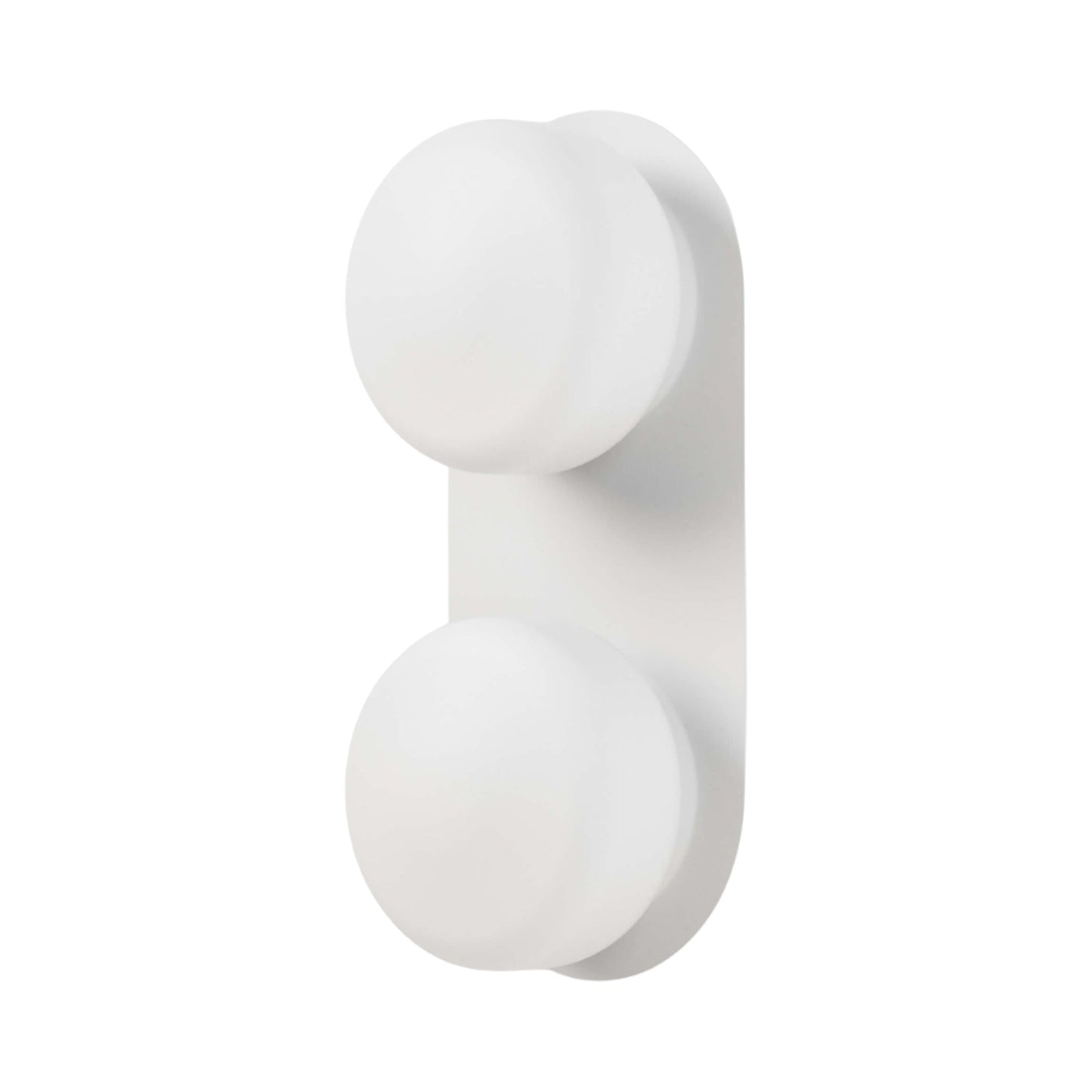 Pastille 2 LED Bath Wall Light in Matte White (Droplet).