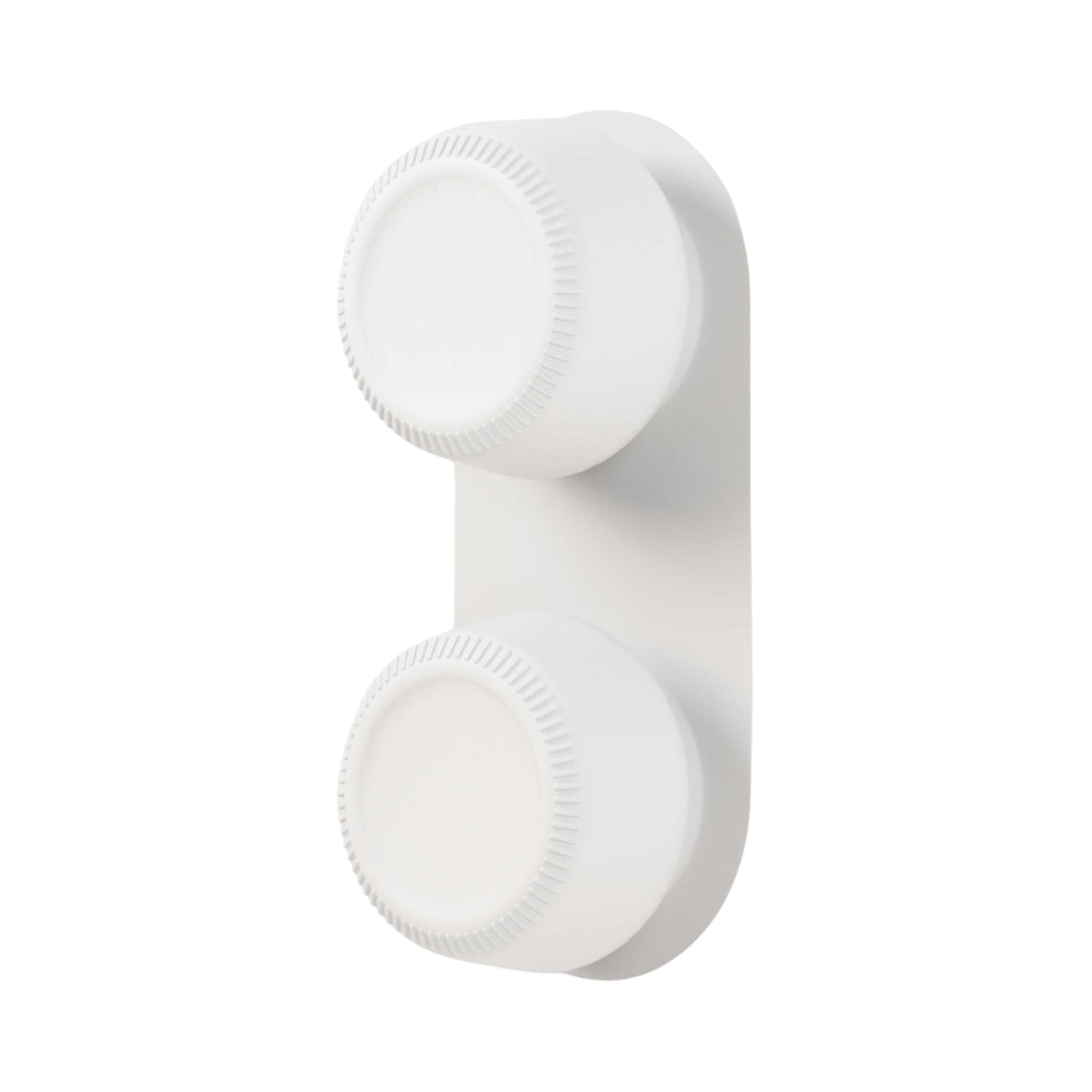 Pastille 2 LED Bath Wall Light in Matte White (Ribbed).