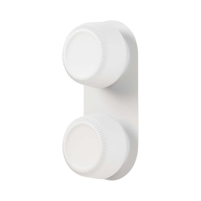 Pastille 2 LED Bath Wall Light in Matte White (Ribbed).