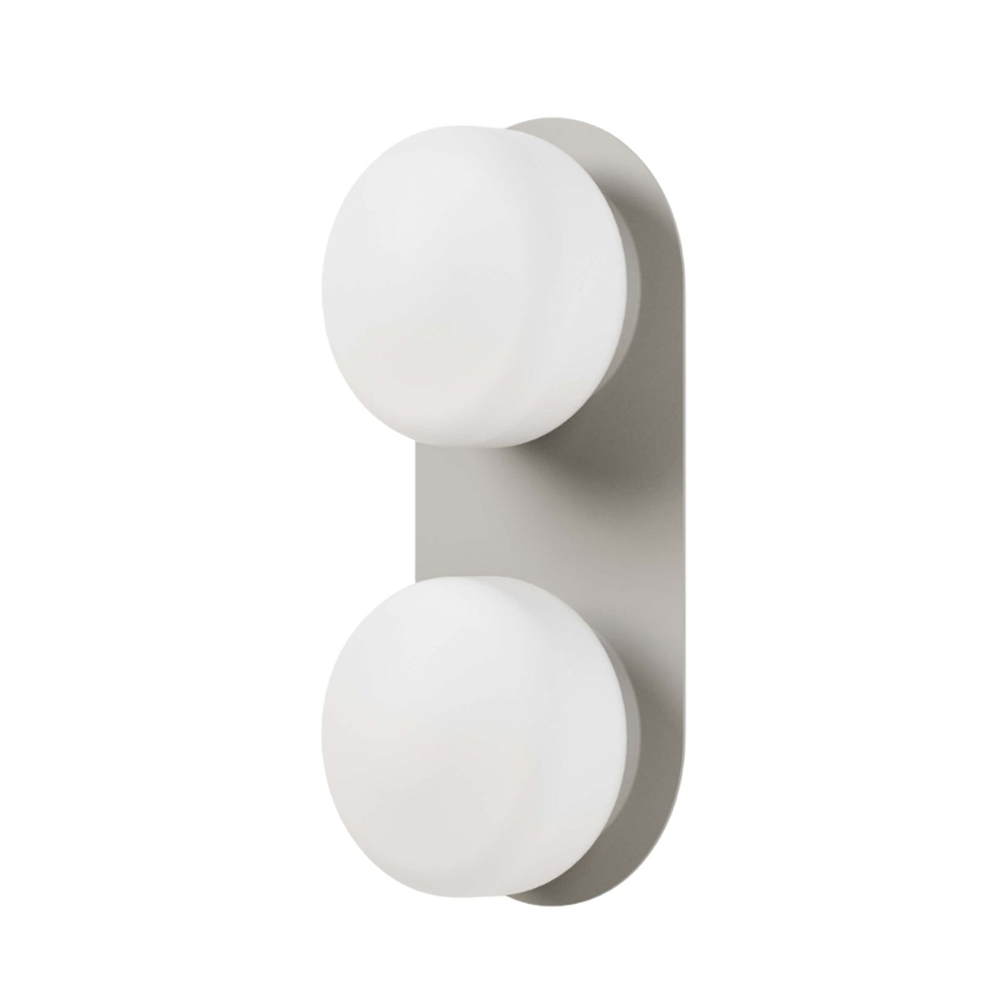 Pastille 2 LED Bath Wall Light in Silk Grey (Droplet).