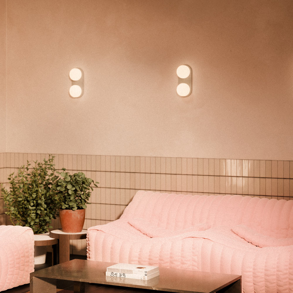 Pastille 2 LED Bath Wall Light in living room.