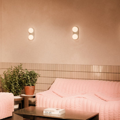 Pastille 2 LED Bath Wall Light in living room.