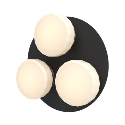 Pastille Cluster LED Wall Light in Matte Black (Faceted).