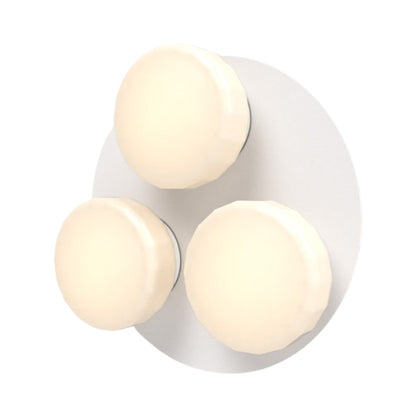 Pastille Cluster LED Wall Light in Matte White (Faceted).
