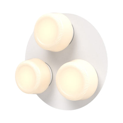 Pastille Cluster LED Wall Light in Matte White (Ribbed).