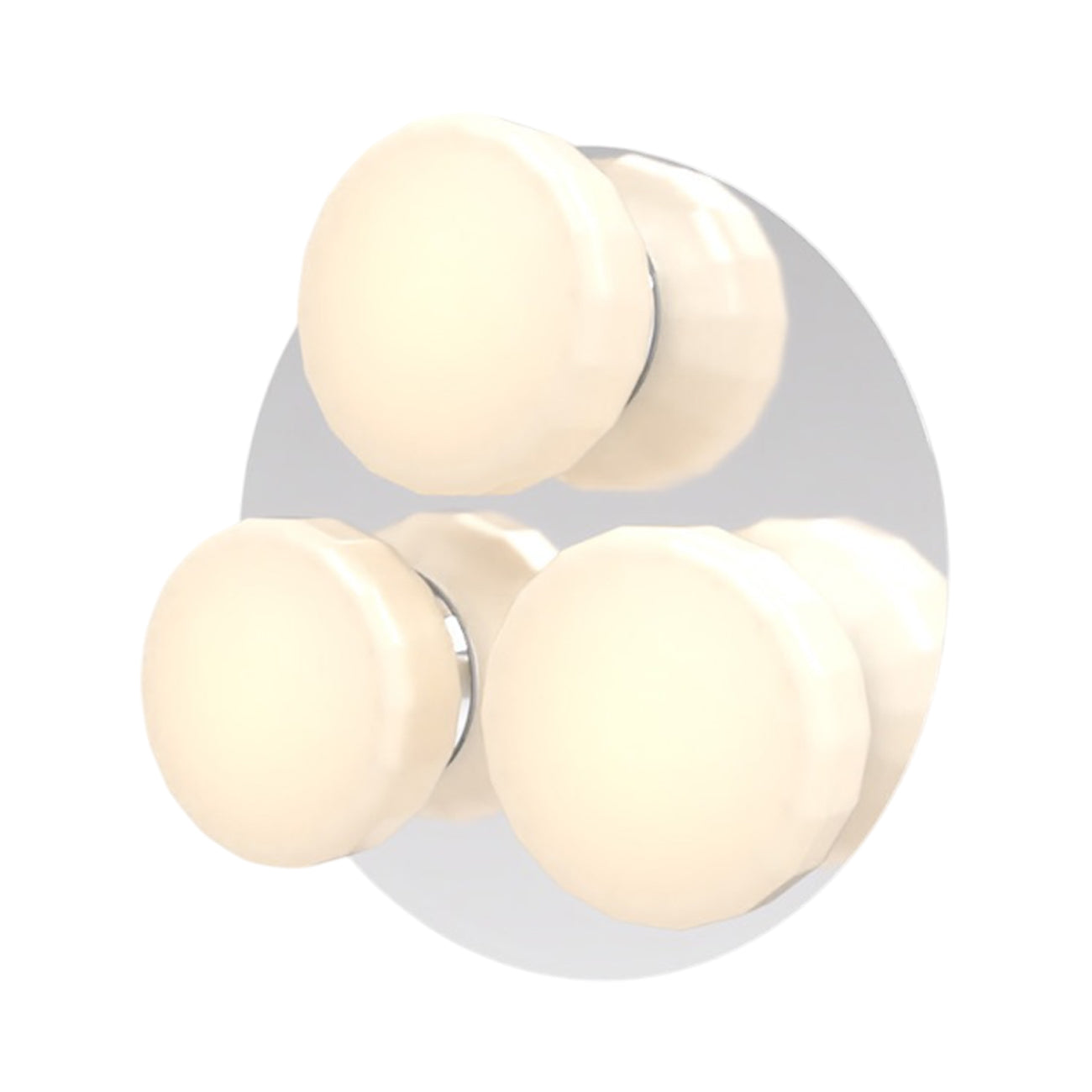 Pastille Cluster LED Wall Light in Polished Chrome (Faceted).