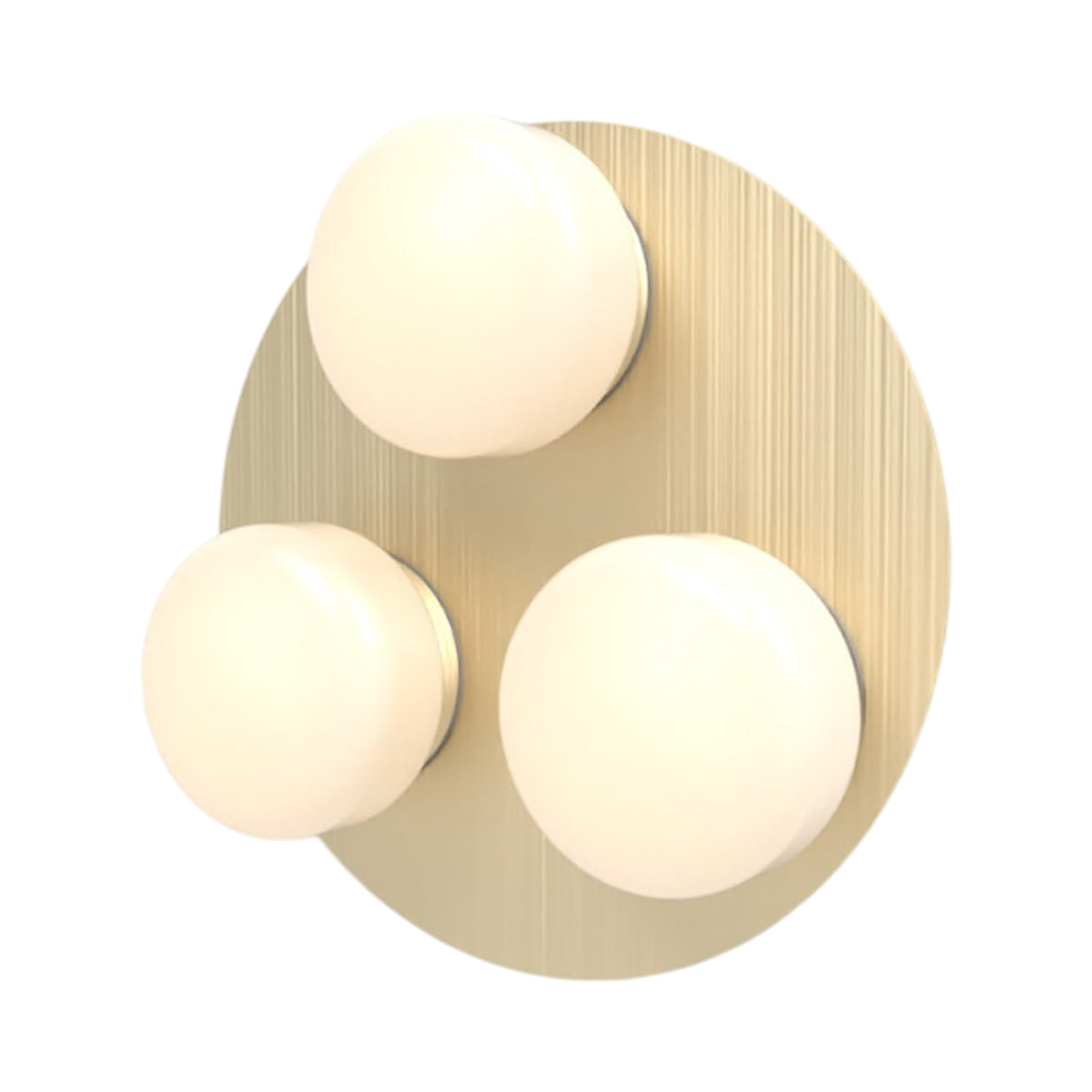 Pastille Cluster LED Wall Light in Satin Brass (Droplet).