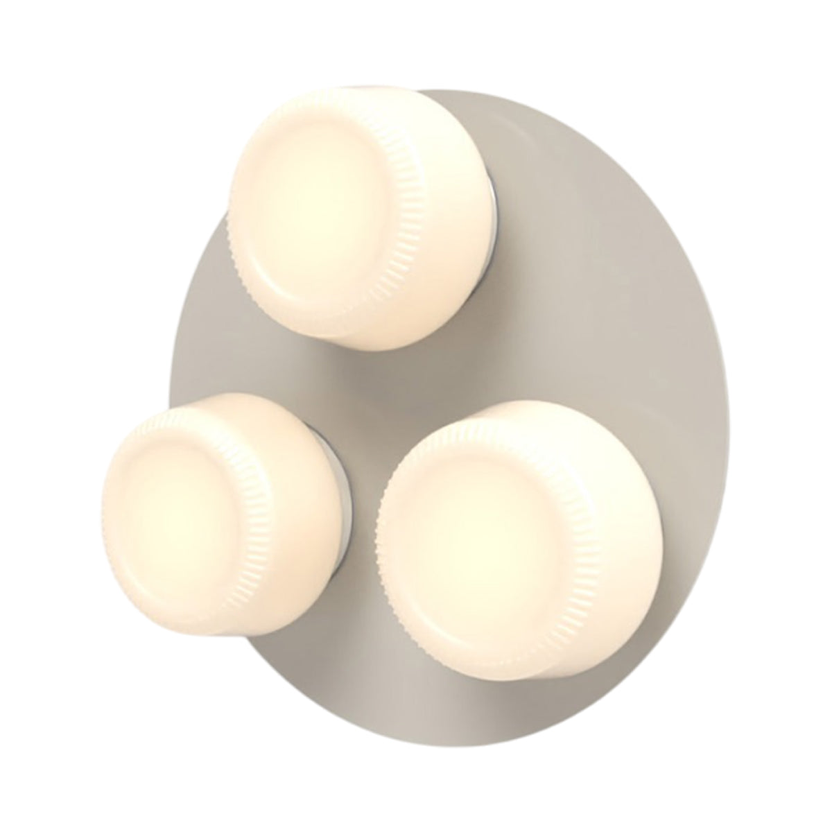 Pastille Cluster LED Wall Light in Silk Grey (Ribbed).
