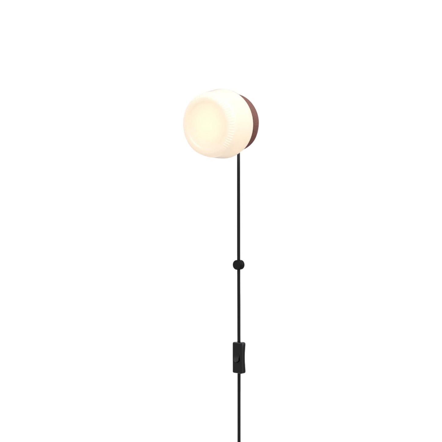 Pastille Collar Corded LED Plug-In Wall Light in Breccia (Ribbed).