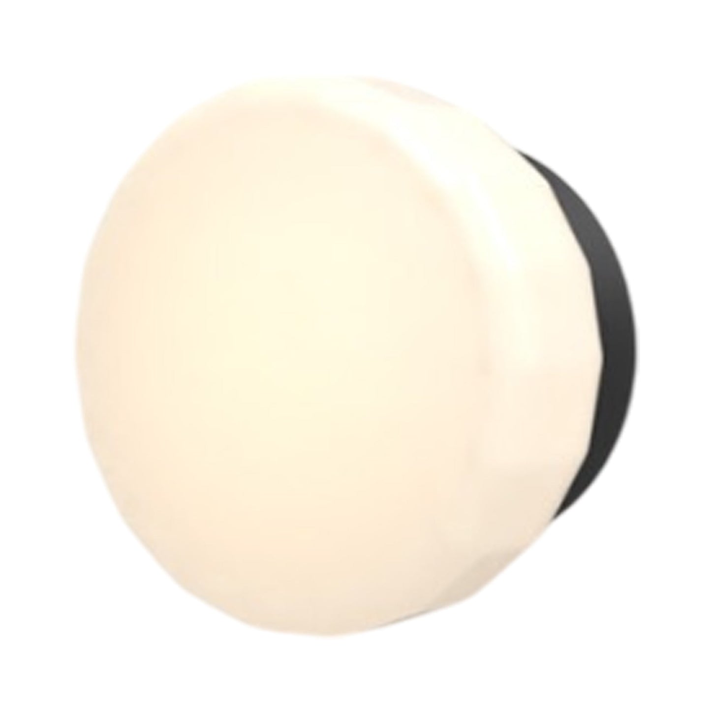 Pastille Collar LED Wall Light in Matte Black (Faceted).