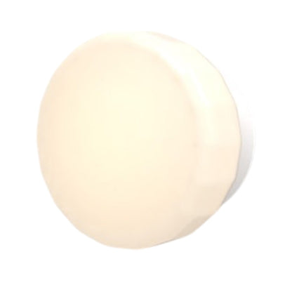 Pastille Collar LED Wall Light in Matte White (Faceted).