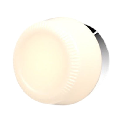 Pastille Collar LED Wall Light in Polished Chrome (Ribbed).
