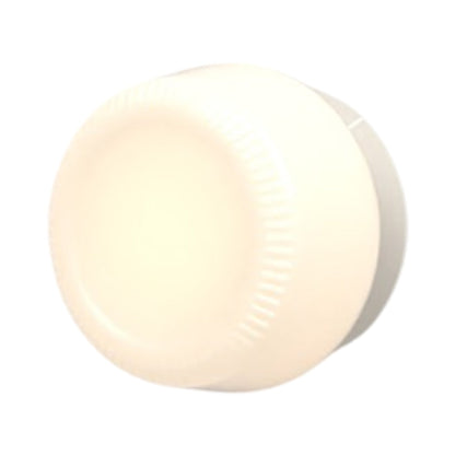Pastille Collar LED Wall Light in Silk Grey (Ribbed).