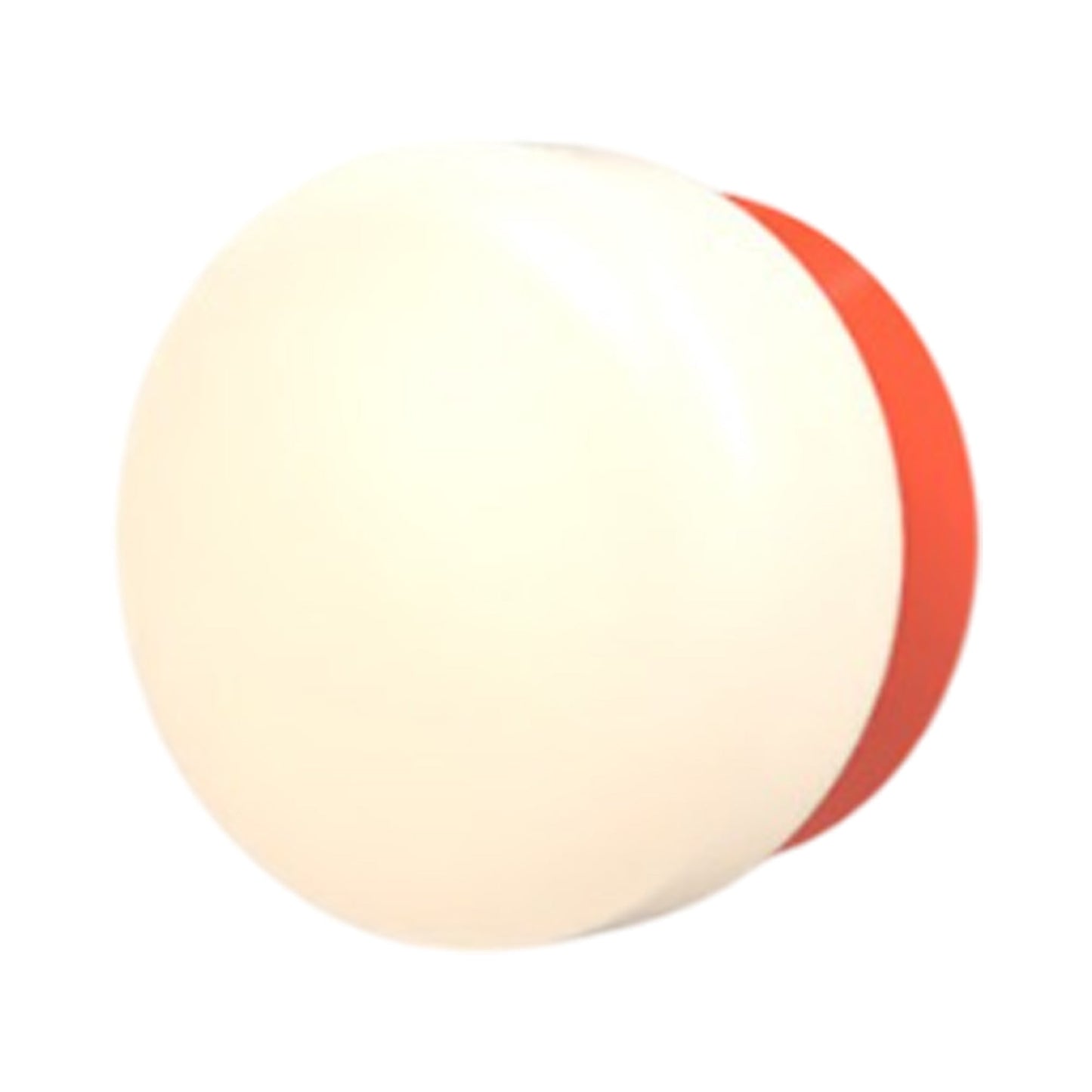 Pastille Collar LED Wall Light in Vermilion (Droplet).