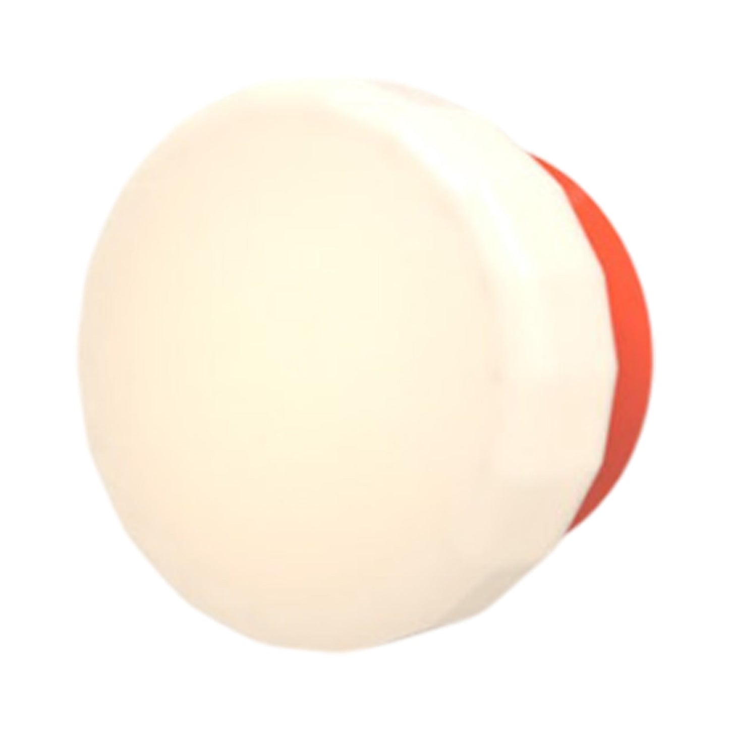 Pastille Collar LED Wall Light in Vermilion (Faceted).