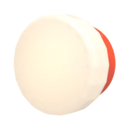 Pastille Collar LED Wall Light in Vermilion (Faceted).