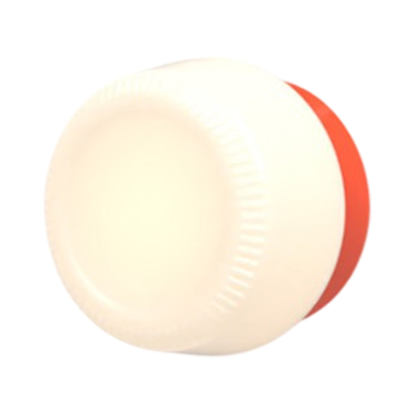 Pastille Collar LED Wall Light in Vermilion (Ribbed).