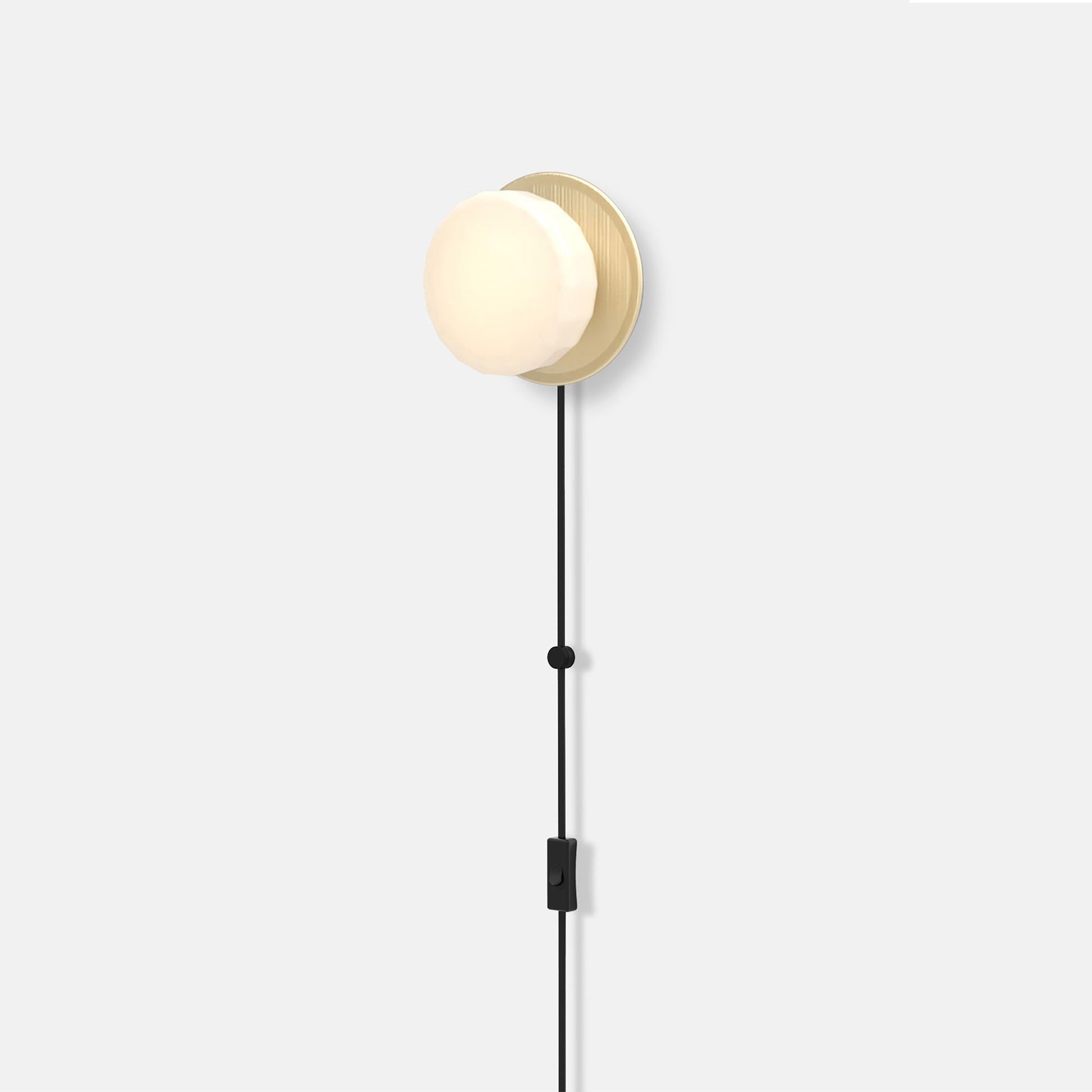 Pastille Disc Corded LED Plug-In Wall Light in Detail.