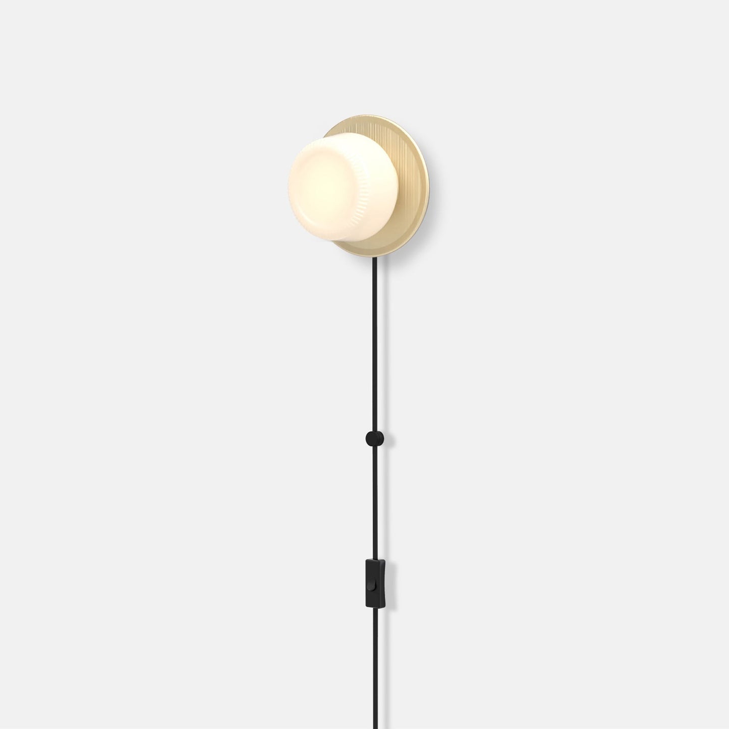 Pastille Disc Corded LED Plug-In Wall Light in Detail.