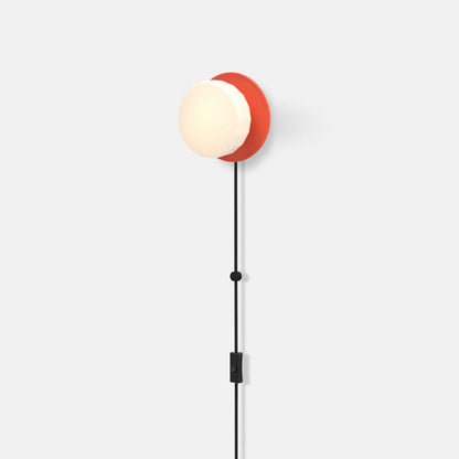 Pastille Disc Corded LED Plug-In Wall Light in Detail.