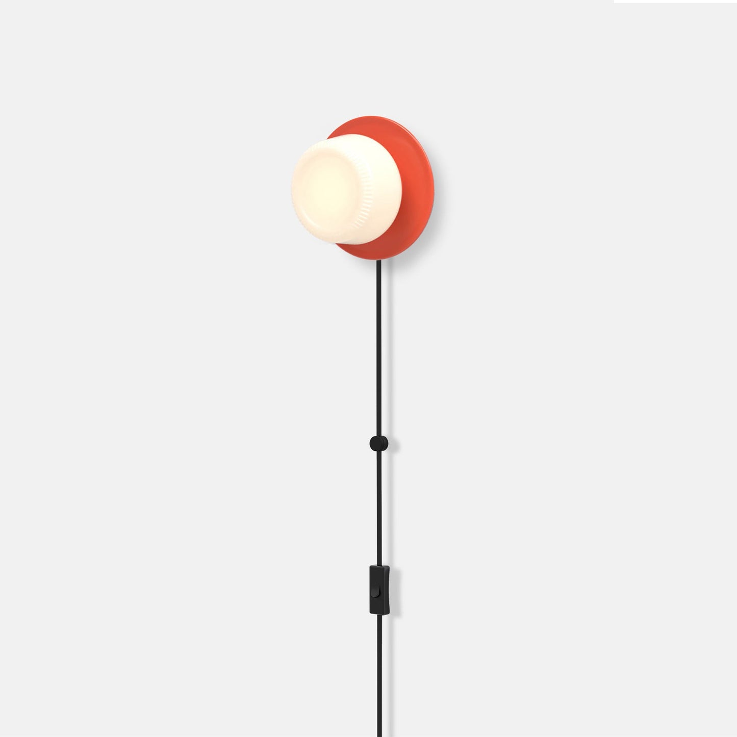 Pastille Disc Corded LED Plug-In Wall Light in Detail.