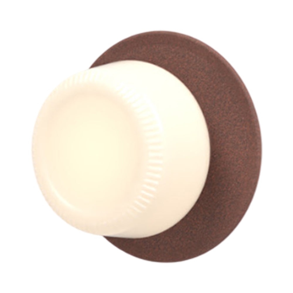 Pastille Disc LED Wall Light in Breccia (Ribbed).
