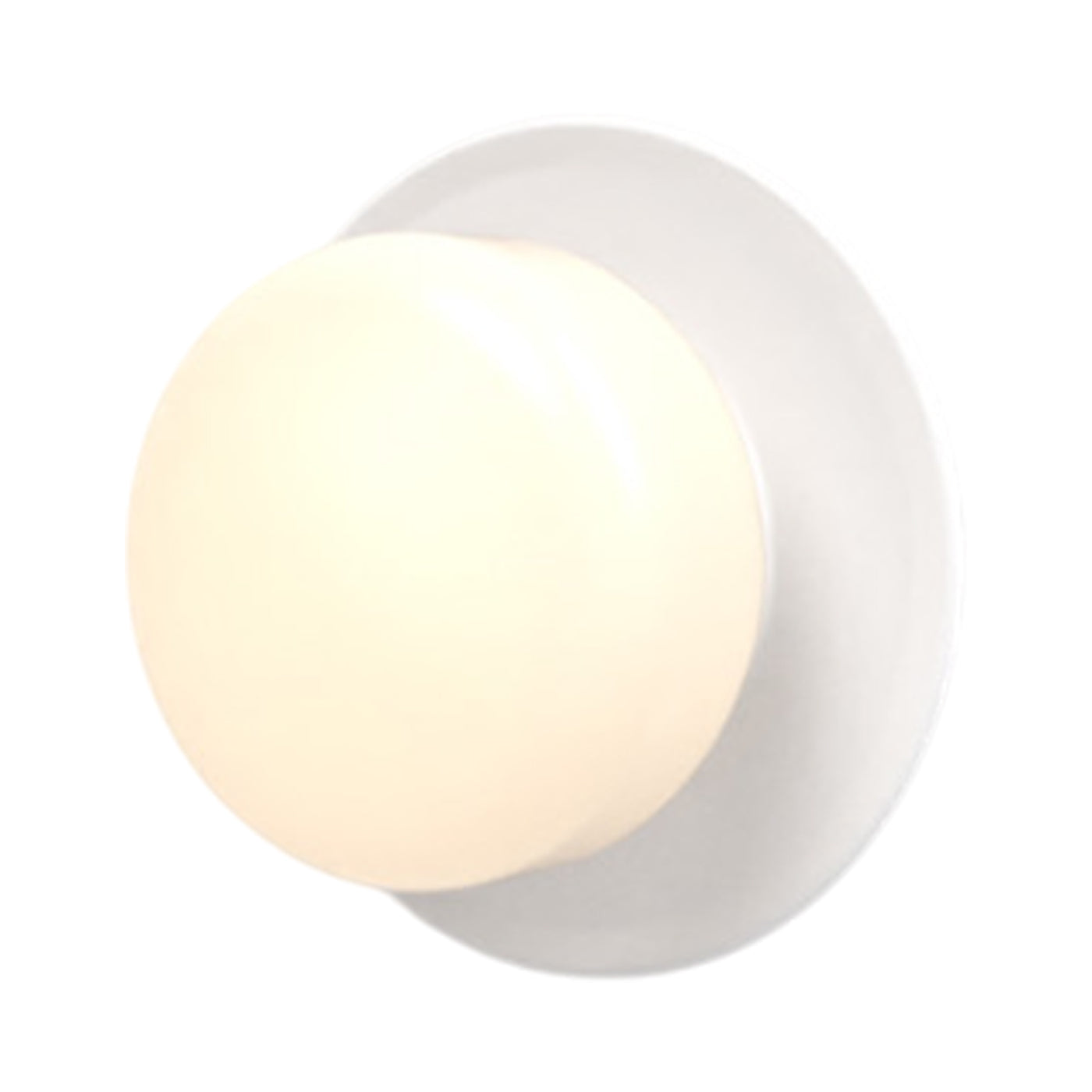 Pastille Disc LED Wall Light in Matte White (Droplet).