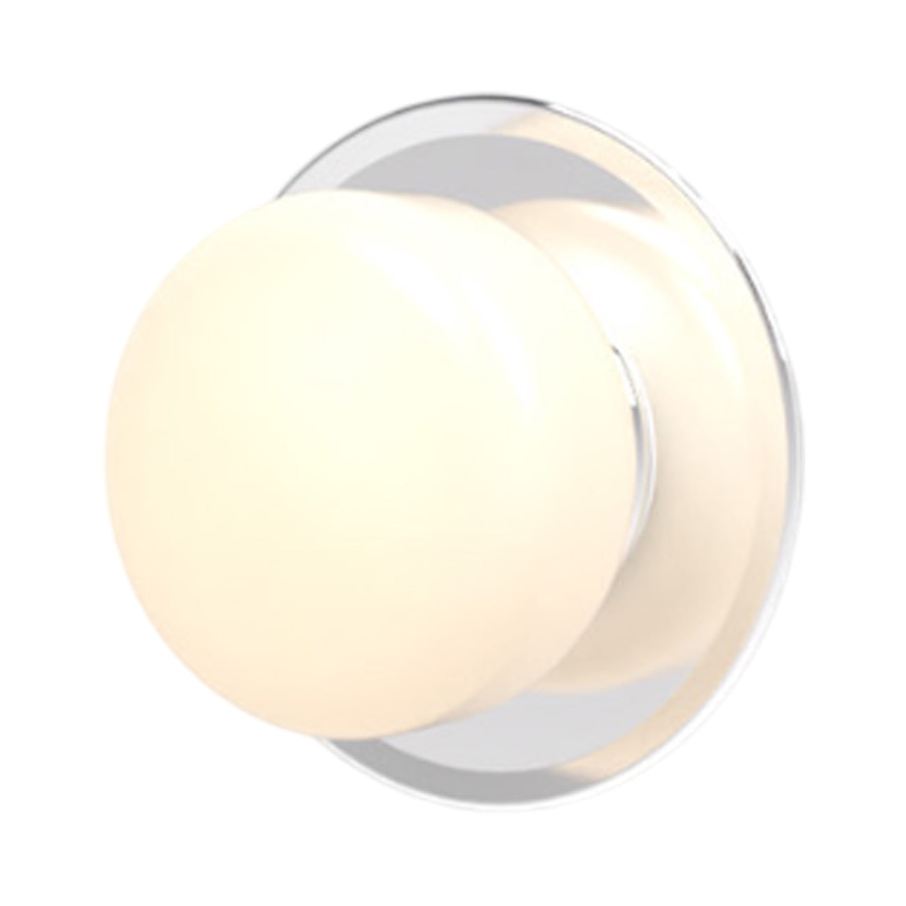 Pastille Disc LED Wall Light in Polished Chrome (Droplet).