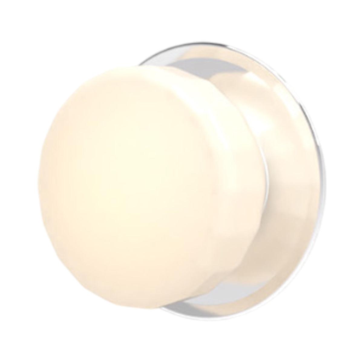 Pastille Disc LED Wall Light in Polished Chrome (Faceted).