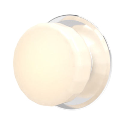 Pastille Disc LED Wall Light in Polished Chrome (Faceted).