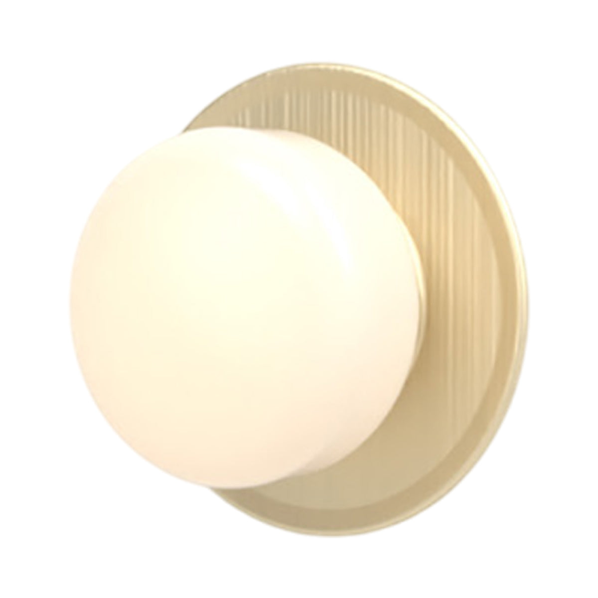 Pastille Disc LED Wall Light in Satin Brass (Droplet).