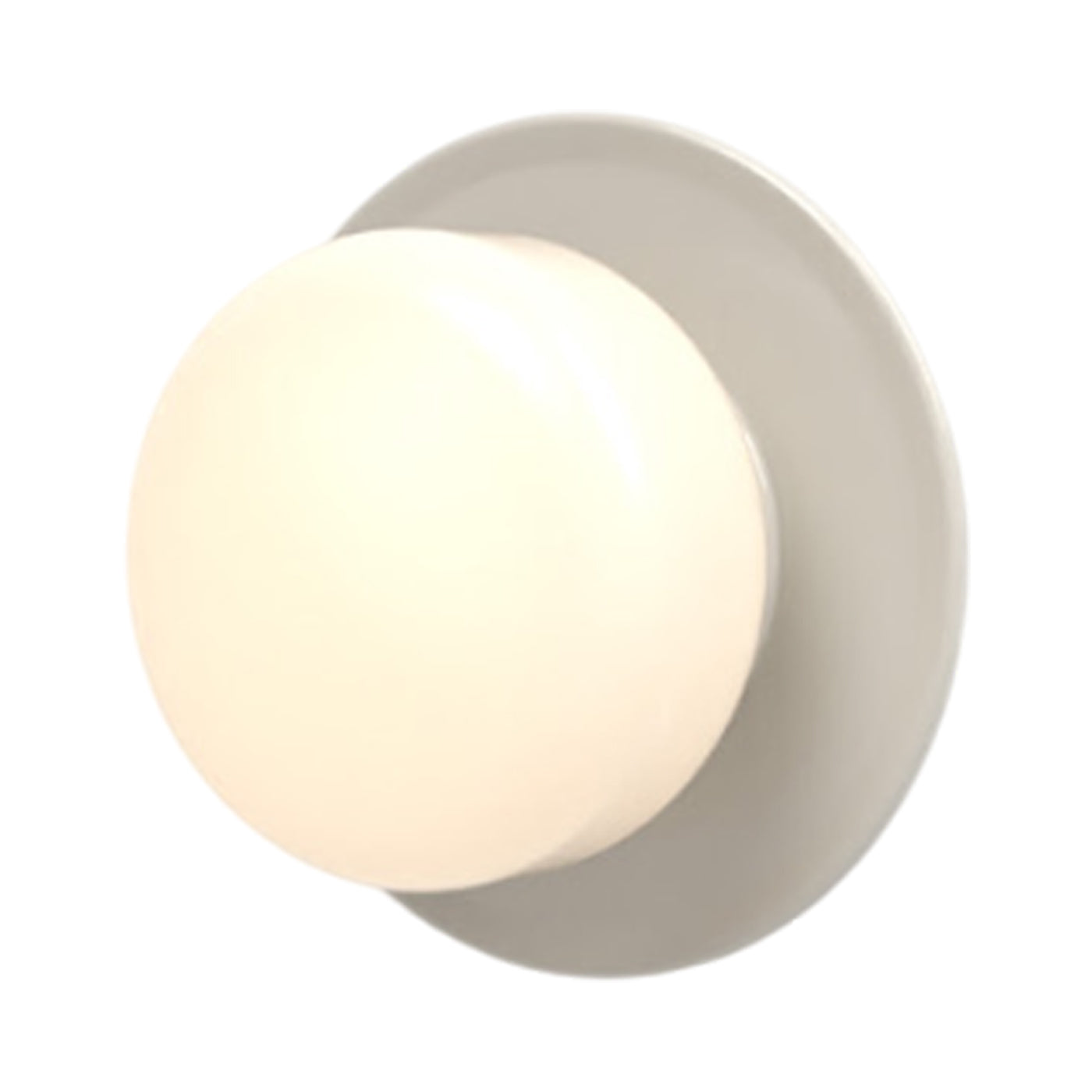 Pastille Disc LED Wall Light in Silk Grey (Droplet).