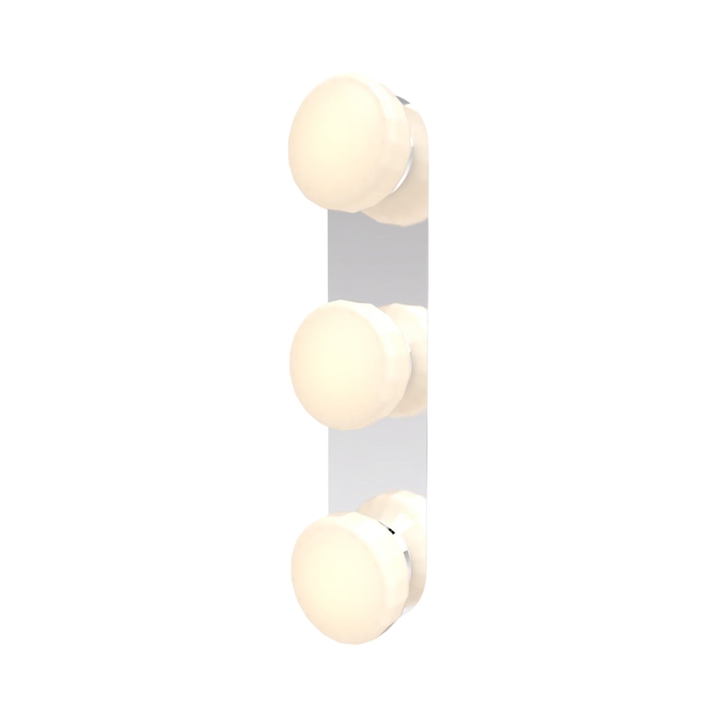 Pastille LED Bath Vanity Light in Polished Chrome (Faceted).