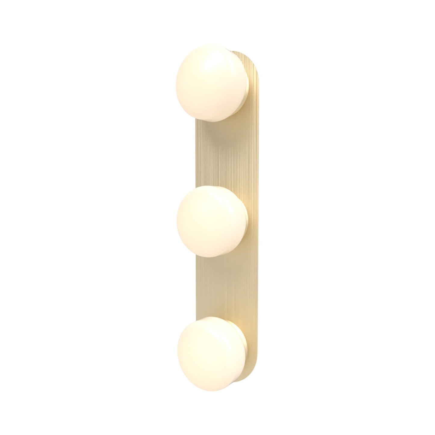 Pastille LED Bath Vanity Light in Satin Brass (Droplet).