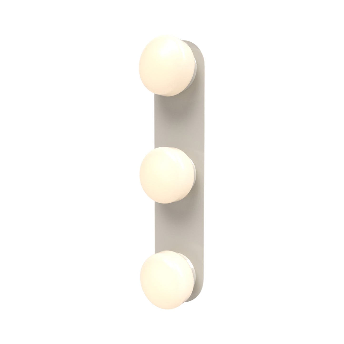 Pastille LED Bath Vanity Light in Silk Grey (Droplet).
