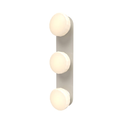 Pastille LED Bath Vanity Light in Silk Grey (Faceted).