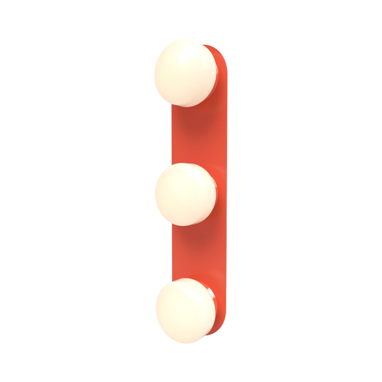 Pastille LED Bath Vanity Light in Vermilion (Droplet).