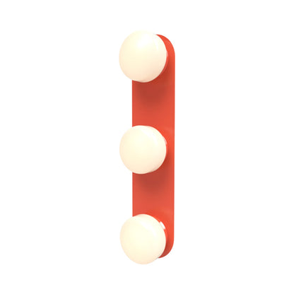 Pastille LED Bath Vanity Light in Vermilion (Droplet).