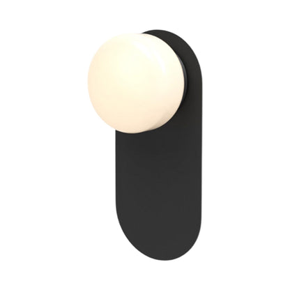 Pastille LED Bath Wall Light in Matte Black (Droplet).