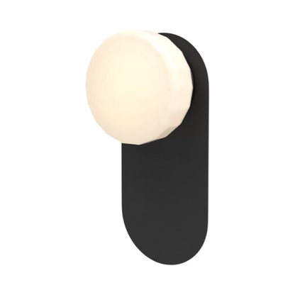 Pastille LED Bath Wall Light in Matte Black (Faceted).