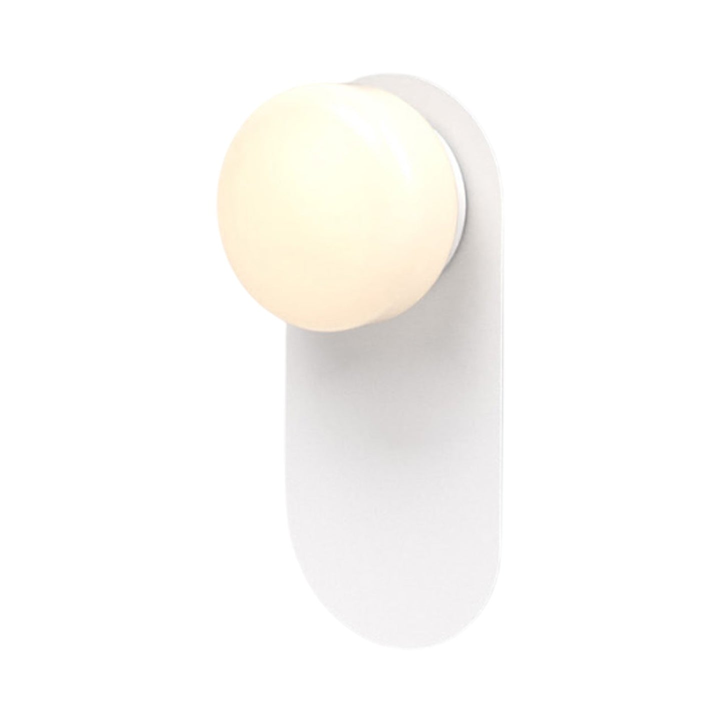 Pastille LED Bath Wall Light in Matte White (Droplet).