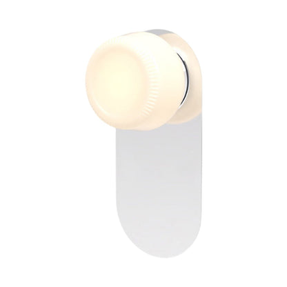 Pastille LED Bath Wall Light in Polished Chrome (Ribbed).