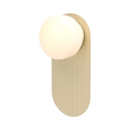 Pastille LED Bath Wall Light in Satin Brass (Droplet).
