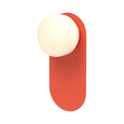 Pastille LED Bath Wall Light in Vermilion (Droplet).