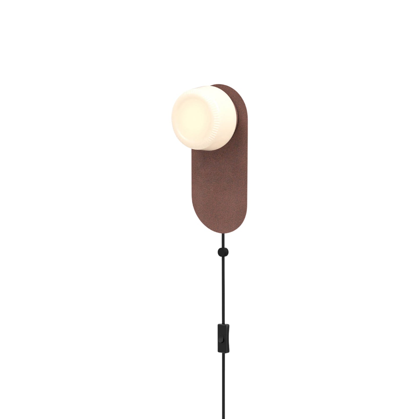 Pastille LED Plug-in Bath Wall Light in Breccia (Ribbed).