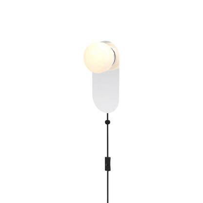 Pastille LED Plug-in Bath Wall Light in Polished Chrome (Droplet).