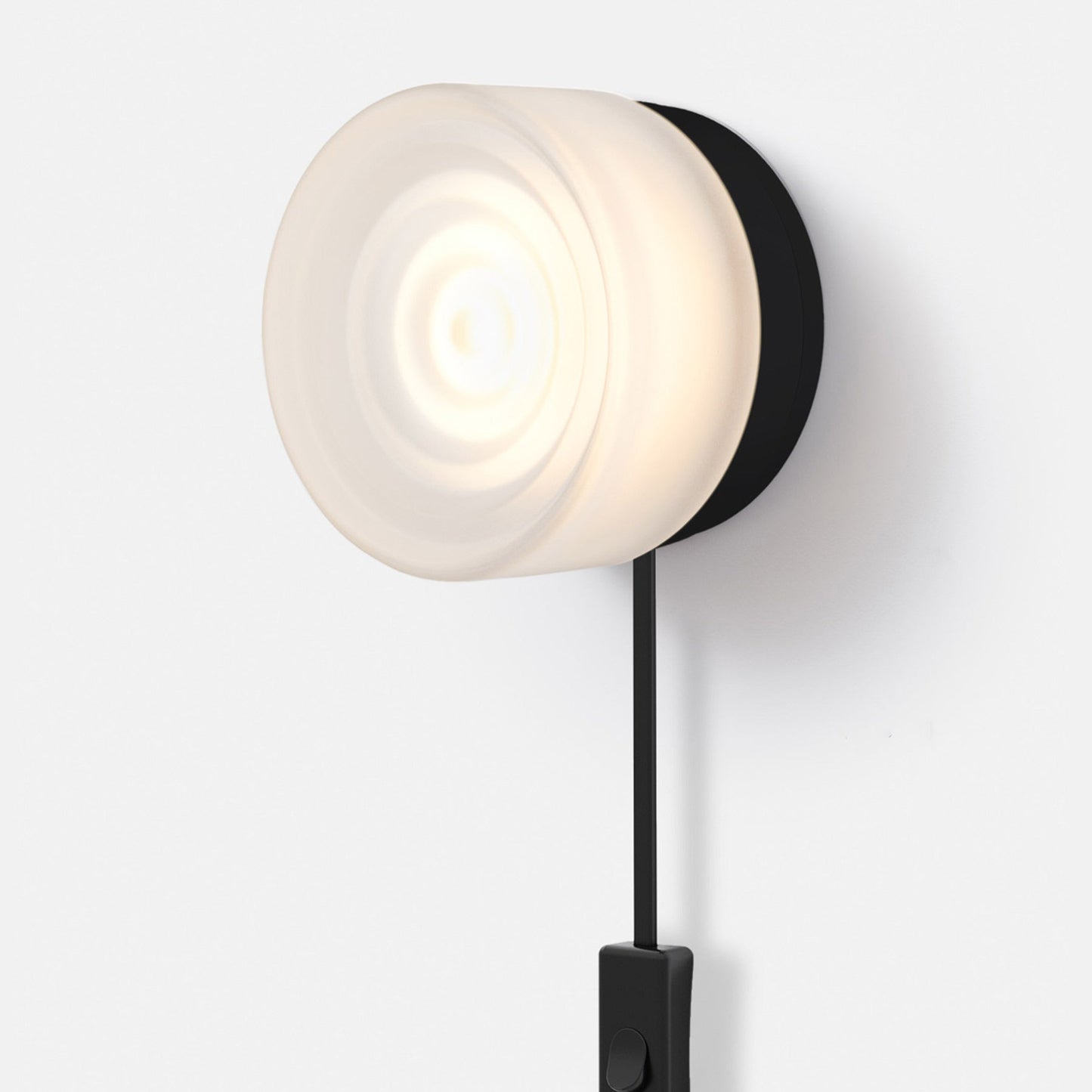Ripple LED Plug-In Wall Light in Detail.
