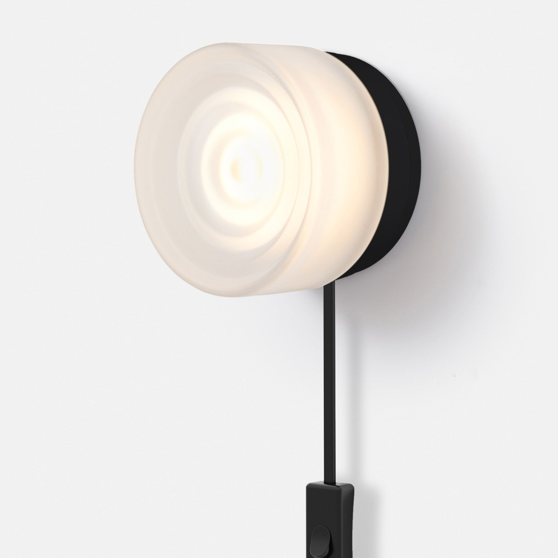 Ripple LED Plug-In Wall Light in Detail.
